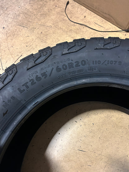 GOODYEAR WRANGLER TERRITORY MT BSW LT 265 60 20 110S 6PLY MUD TIRE 796265833