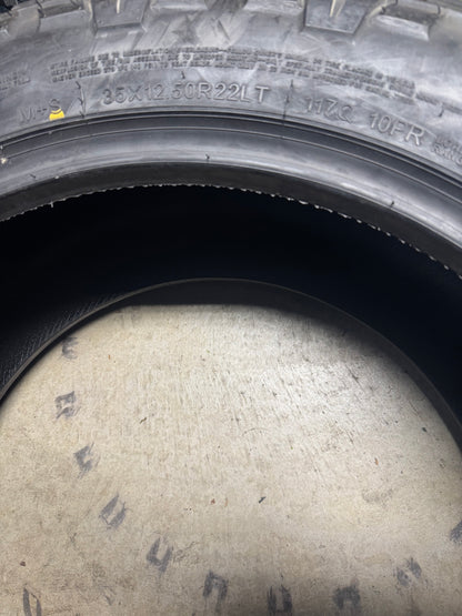 NOS FURY COUNTRY HUNTER M/T II BSW LT 35 12.5 22 117Q 12PLY MUD TERRAIN TIRE FCHII35125022A