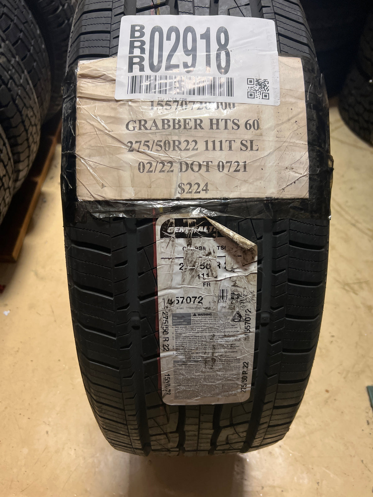 NEW GENERAL GRABBER HTS 60 P 275 50 22 111T SL ALL SEASON TIRE 15570720000
