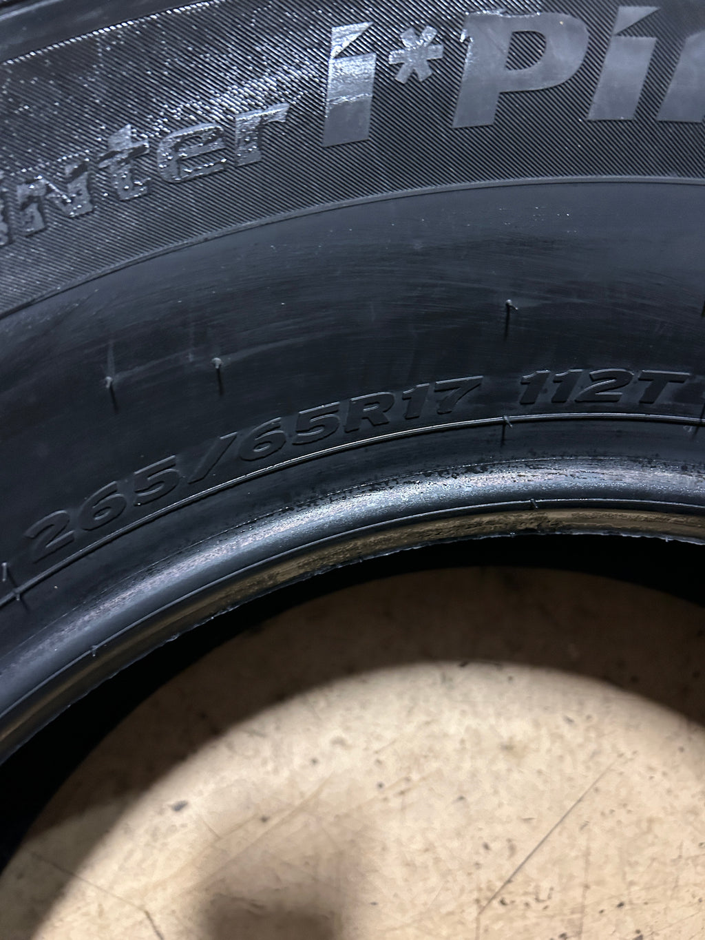 HANKOOK WINTER IPIKE X BSW P 265 65 17 112T WINTER TIRE 1028939