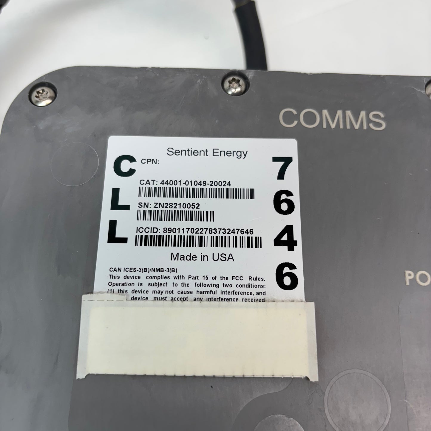 COMMS SENTIENT ENERGY UM3+ STANDARD UNDERGROUND LINE SENSOR 44001-01049-20024