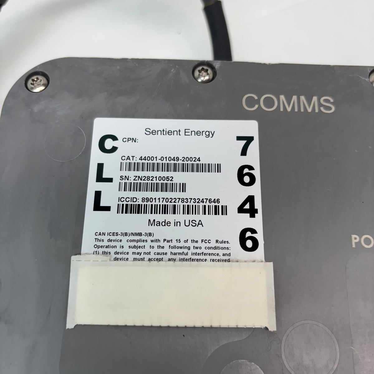COMMS SENTIENT ENERGY UM3+ STANDARD UNDERGROUND LINE SENSOR 44001-01049-20024