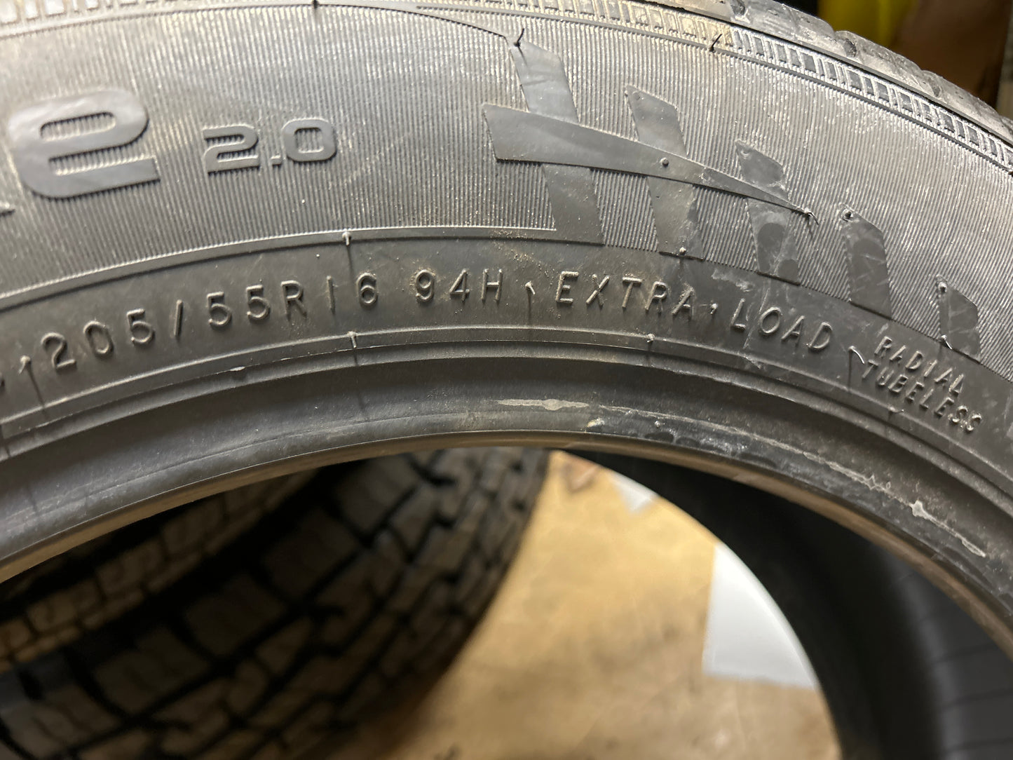 NOS 2 NOKIAN ENTYRE 2.0 BSW P 205 55 16 94H XL ALL SEASON TIRE T429358