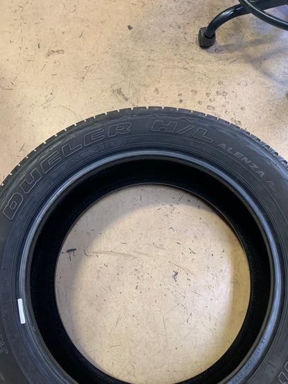 USED 11/32 OF 11/32 BRIDGESTONE DUELER HL ALENZA PLUS P 235 55 18 100V LRB ALL SEASON TIRE 000455