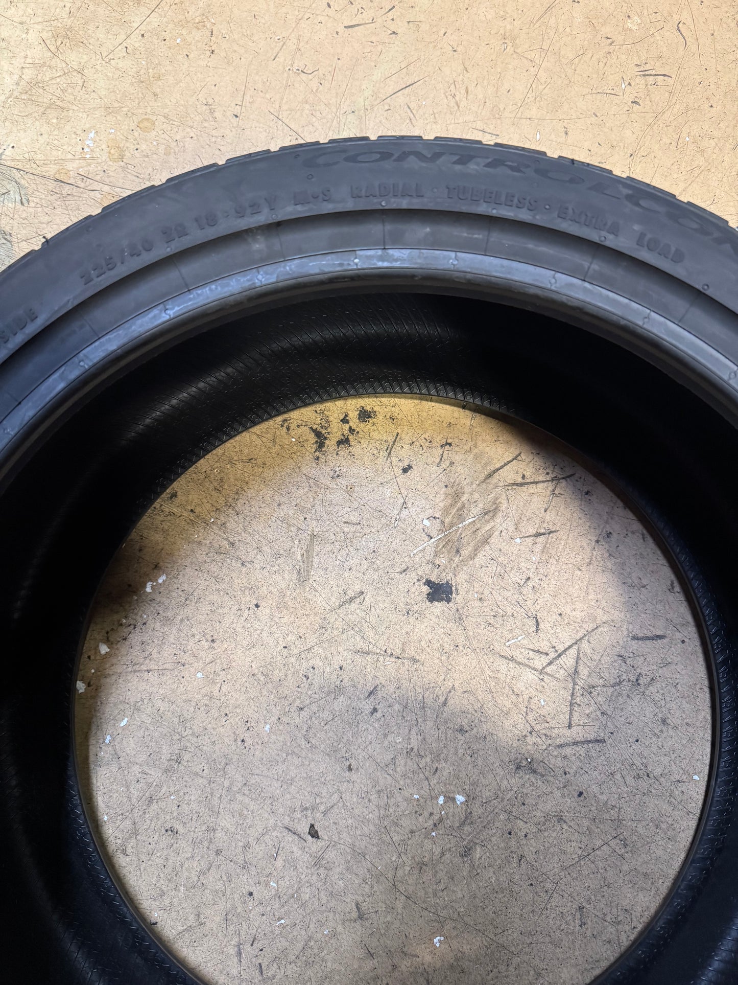 CONTINENTAL CONTROL CONTACT SPORT SRS+ BSW P 225 40 18 92Y XL TIRE 15575650000
