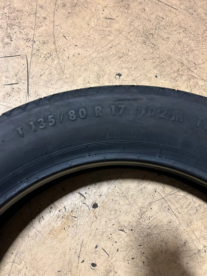 CONTINENTAL SCONTACT BSW T 135 80 17 102M SPARE TIRE 03114260000