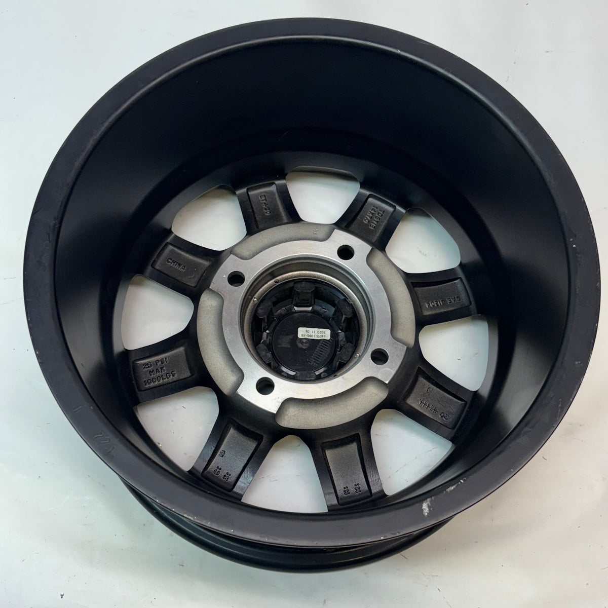 2 TUSK TD671B CASCADE MATTE BLACK WHEELS 4X4.5 14X7 ET30