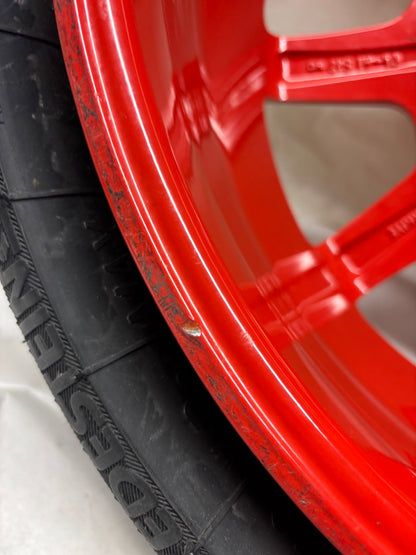 PORSCHE CAYENNE 11-18 SPARE WHEEL 18X6.5 ET28 5X130 TIRE 195/75R18 106P RED 7P0 601 027 A