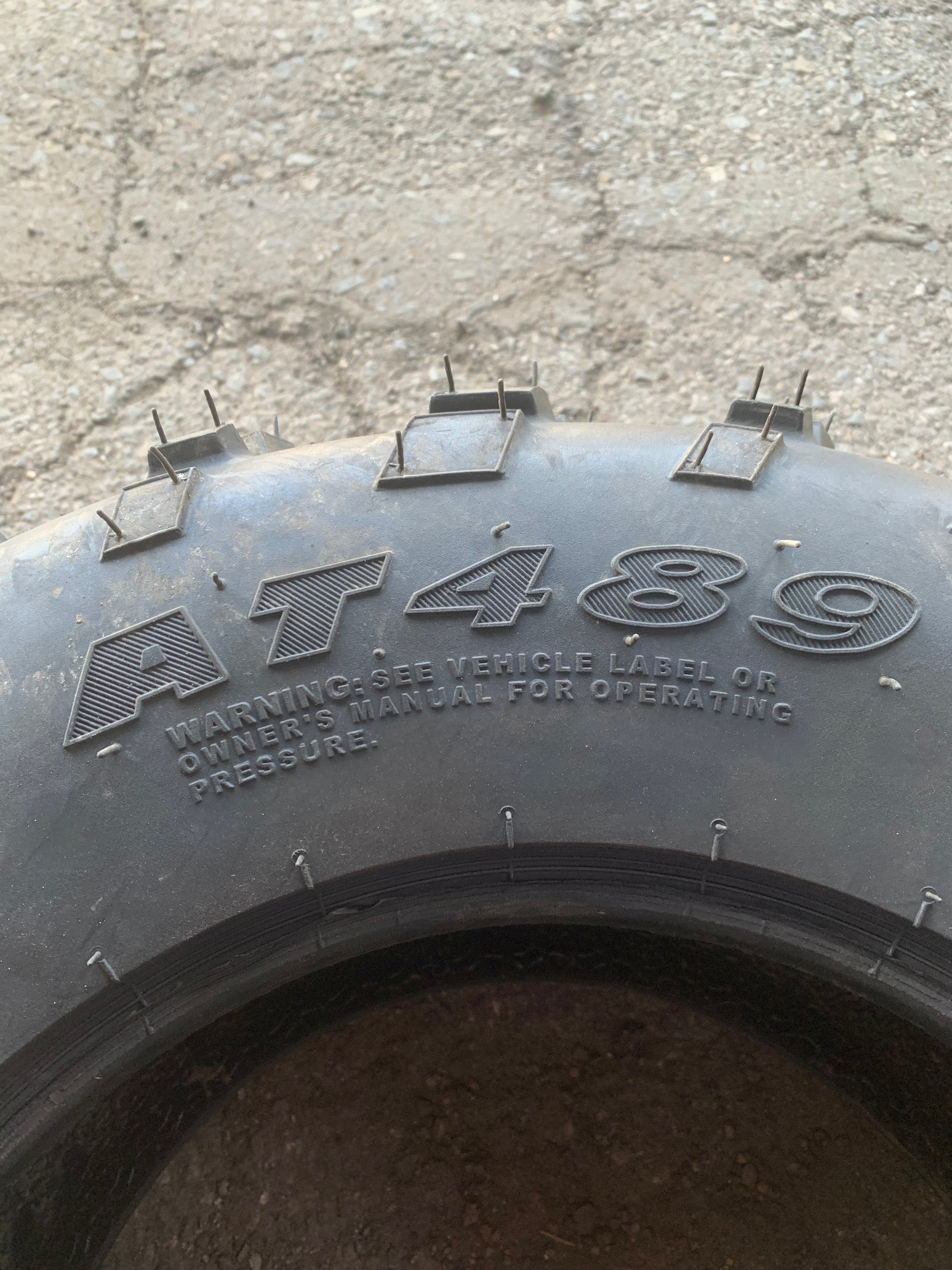 CARLISLE AT489 BSW 25 8 12 4PLY ATV/UTV TIRE 589306