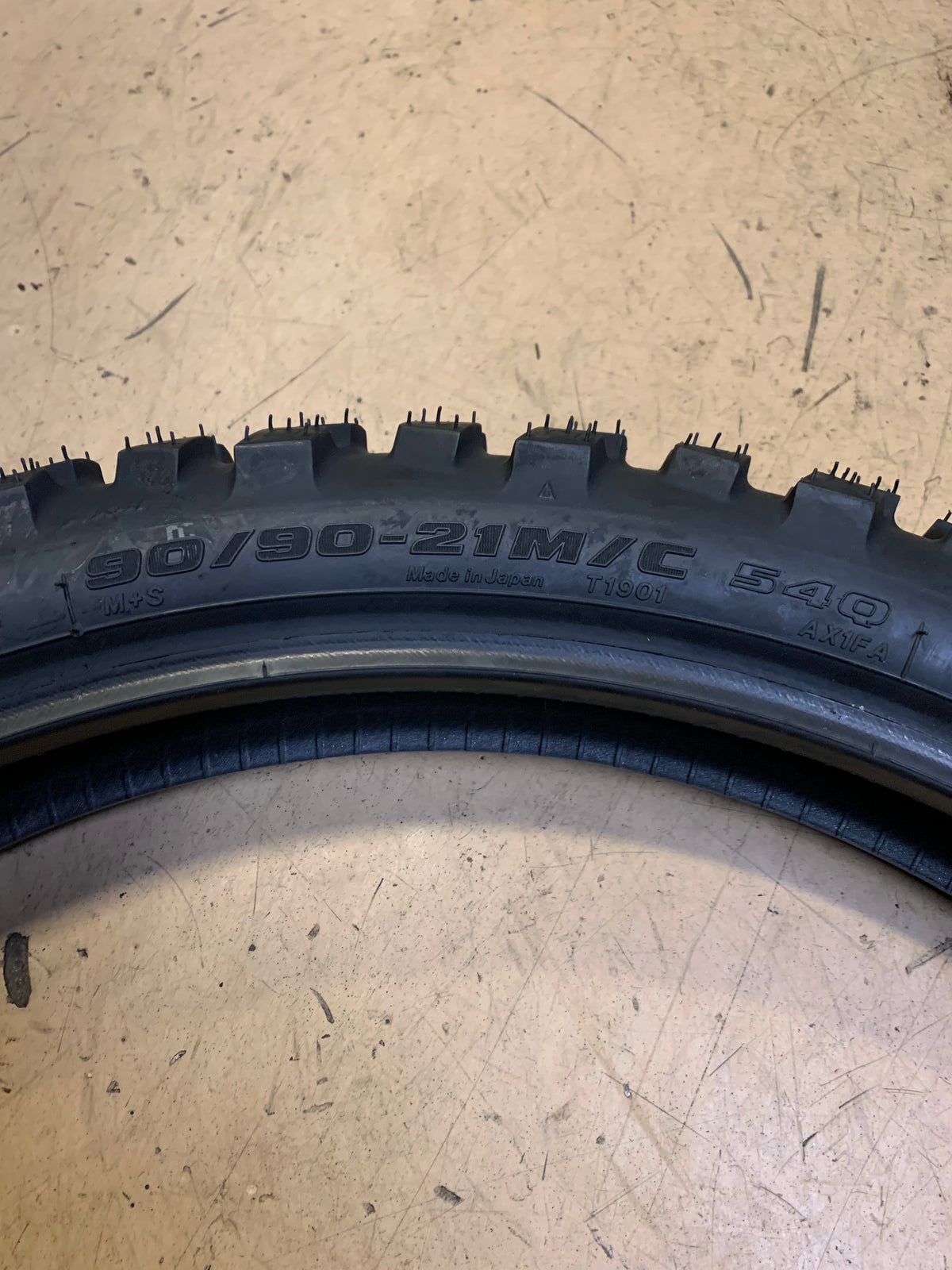 BRIDGESTONE BATTLAX ADVENTURECROSS AX41 BSW 90 90 21 54Q FRONT MOTORCYCLE TIRE 11457