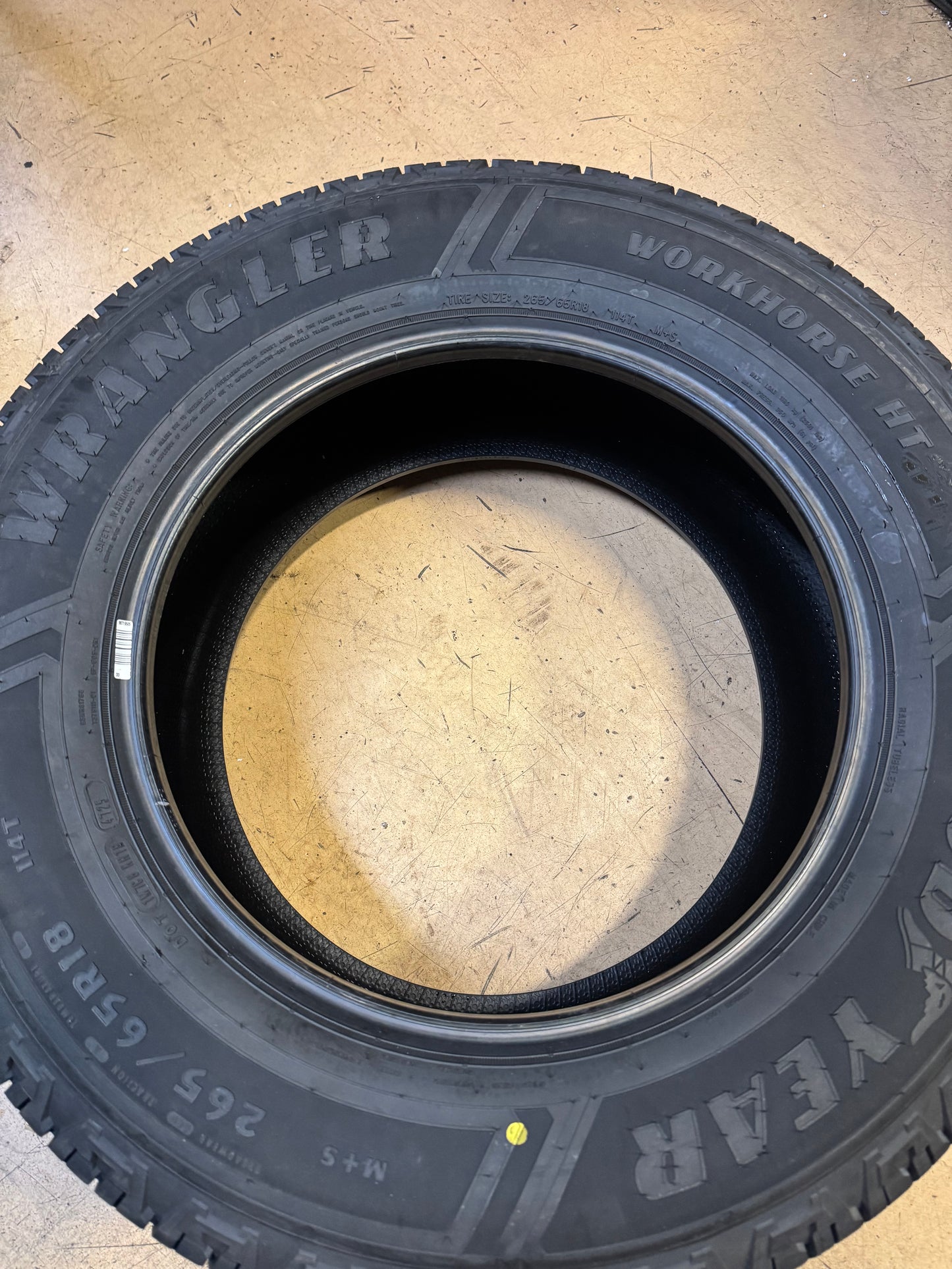 GOODYEAR WRANGLER WORKHORSE HT BSW P 265 65 18 114T ALL SEASON TIRE 116006632