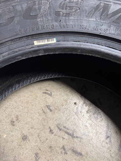 NOS COSMO EL TIGRE AT R404 BSW P 275 55 20 117T XL ALL TERRAIN TIRE I0086348