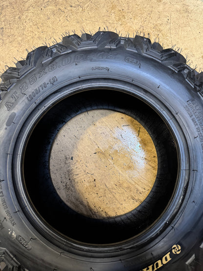 DUHOW  BSW AT 25 8 12 42J 6PLY ATV/UTV TIRE DU25812