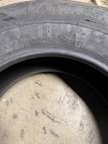 NOS LANCASTER LS-07 H/T BSW P 265 70 17 115T ALL SEASON TIRE LC0920