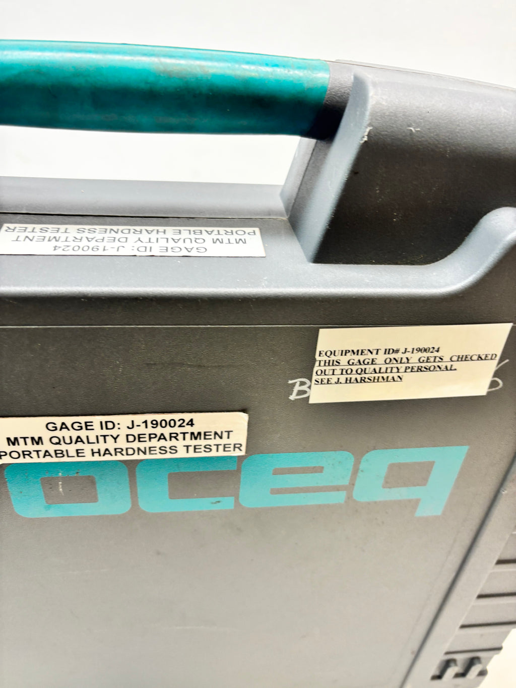 USED PROCEQ EQUOTIP 550 HARDNESS TESTER W/UCI PROBE & STANDARD