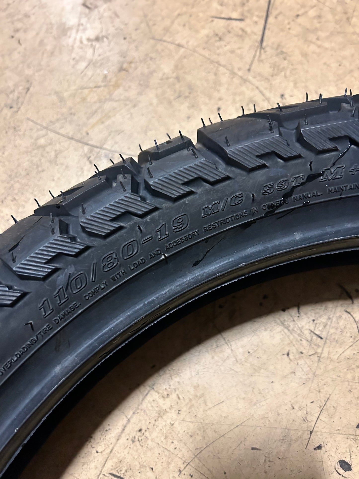 DUNLOP TRAILMAX MISSION BSW 110 80 19 59T FRONT MOTORCYCLE TIRE 45235418