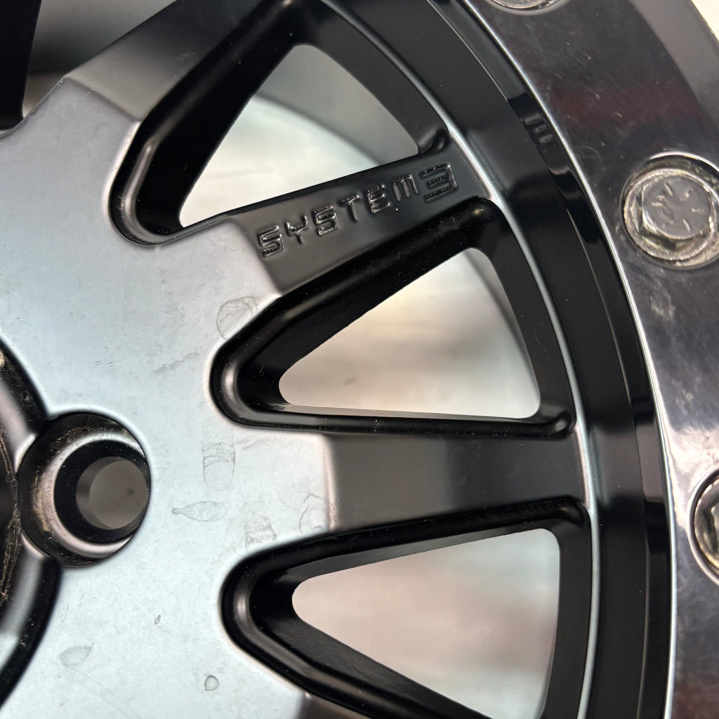 SYSTEM 3 BEADLOCK BLACK/GUNMETAL GREY WHEEL 15X6.5 ET+38 5X115 TD040B