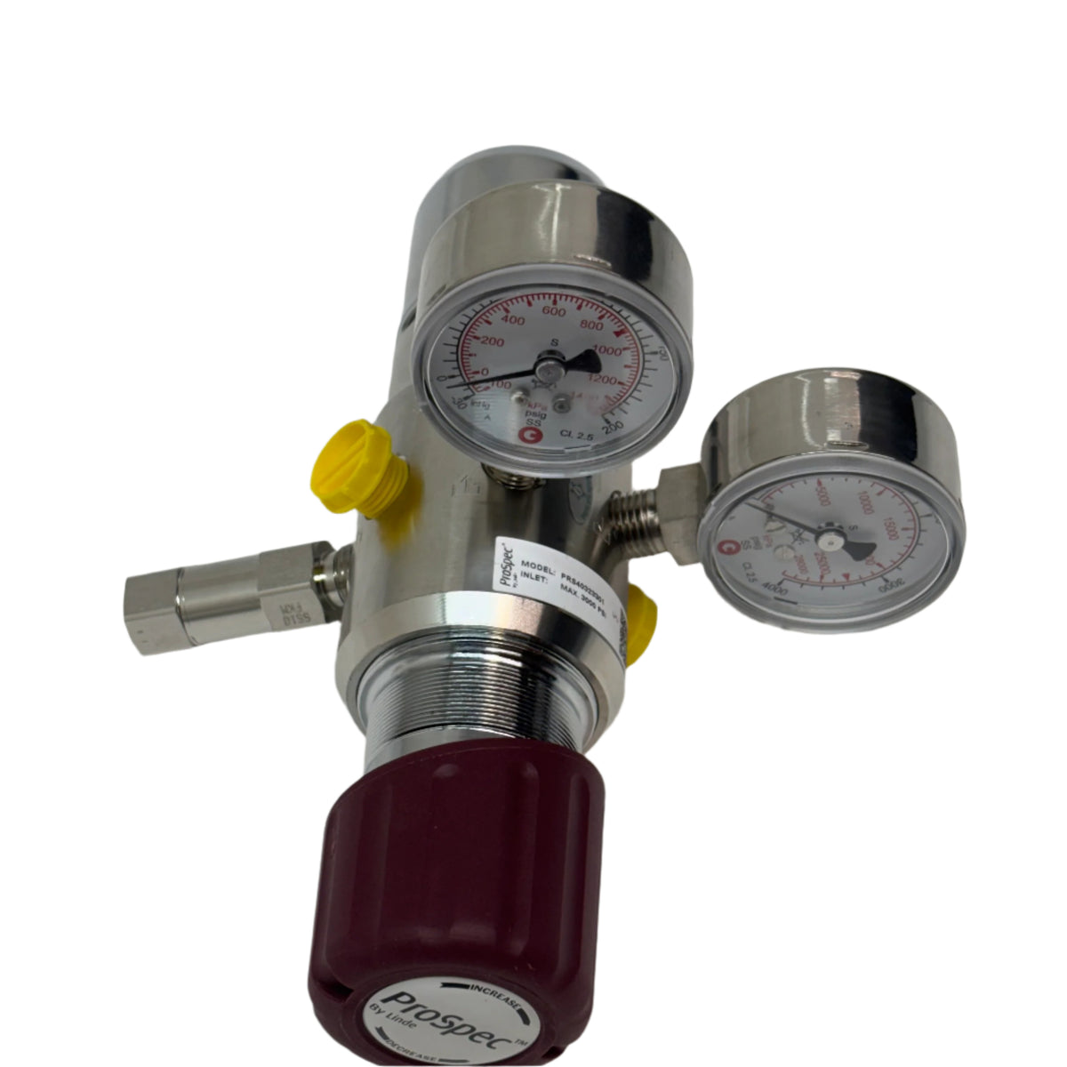PROSPEC BY LINDE GAS REGULATOR MAX 300PSI MODEL PRS40323301 SERIAL:11091337