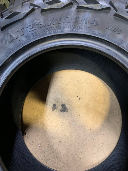 GLADIATOR XCOMP ATR BSW AT 28 10 14 86N 10 PLY ATV/UTV TIRE 1395604280