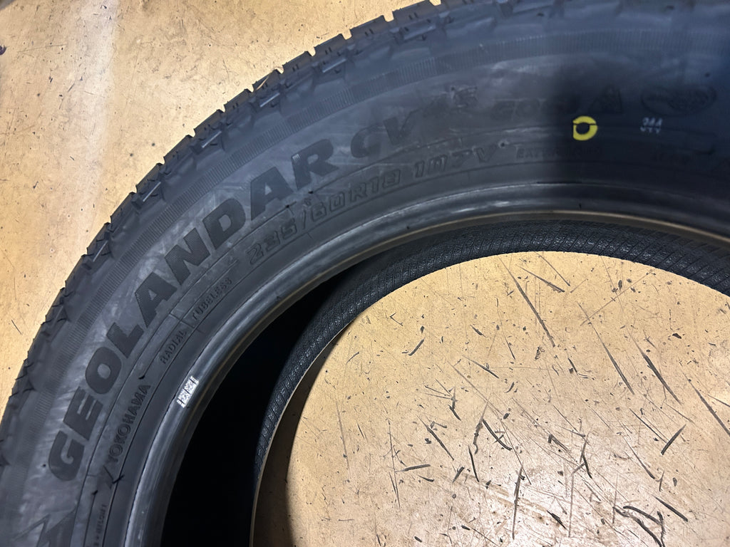 YOKOHAMA GEOLANDAR CV 4S BSW P 235 60 18 107V XL ALL WEATHER TIRE 110156112
