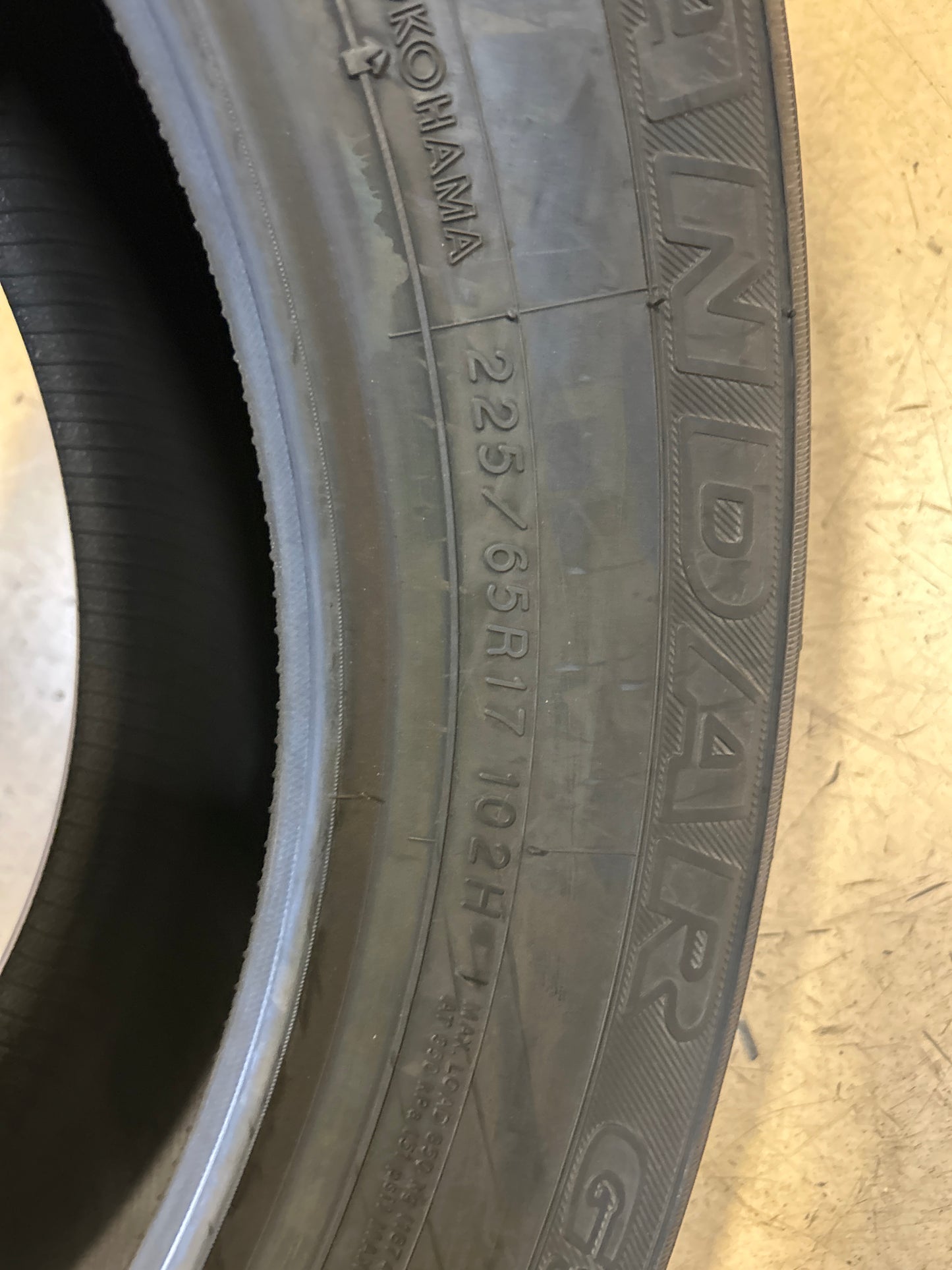 NOS 2 YOKOHAMA GEOLANDAR G91AV BSW P 225 65 17 102H ALL SEASON TIRE 110193315