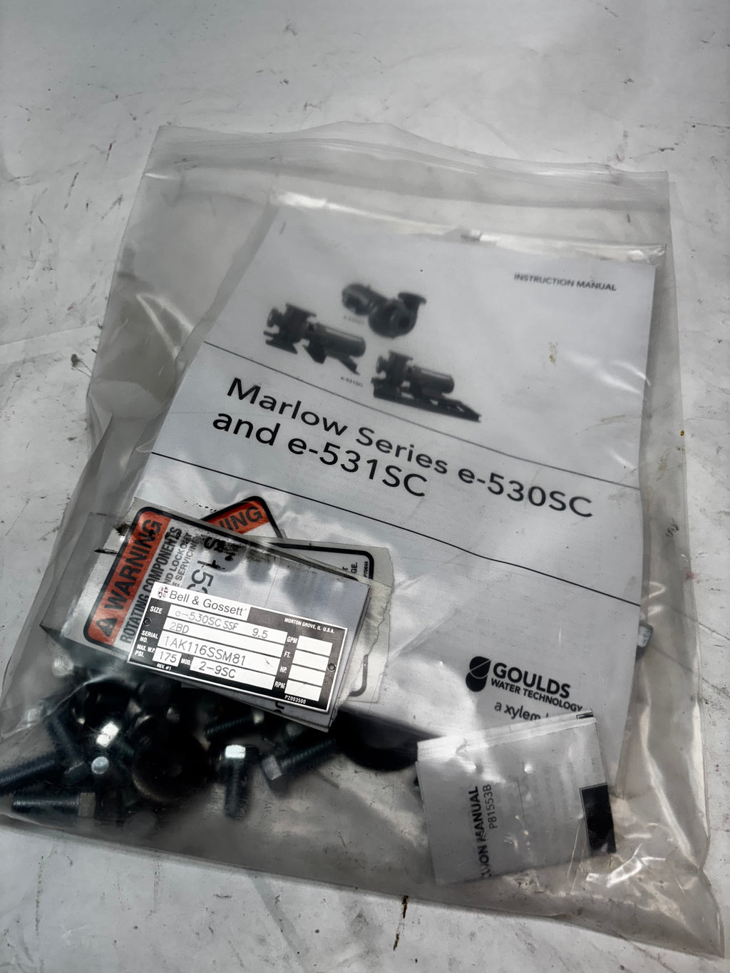 GOULDS WATER TECHNOLOGY E-530SC SERIES SWIMMING POOL PUMP AIK116SS