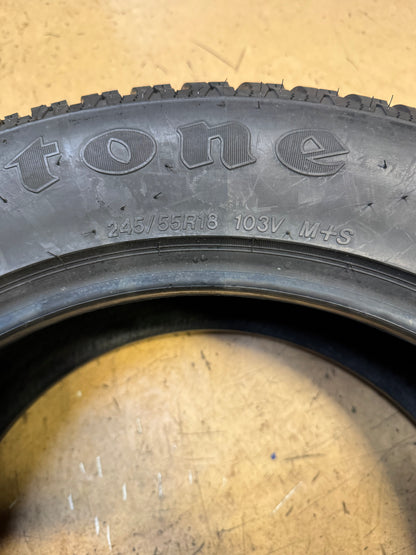 4 NOS FIRESTONE FIREHAWK PVS BSW P 245 55 18 103V WINTER TIRE 000252
