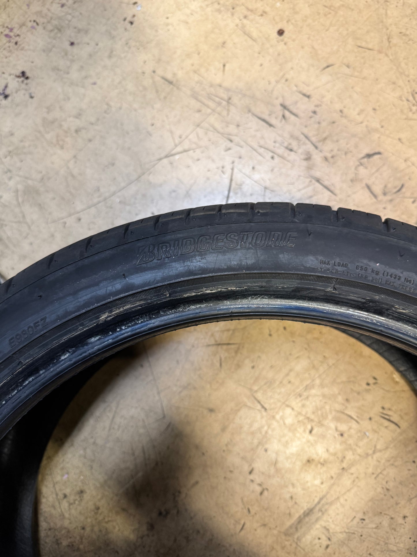 BRIDGESTONE POTENZA RE980 AS BSW P 225 40 19 93W XL UHP ALL WEATHER TIRE 012783