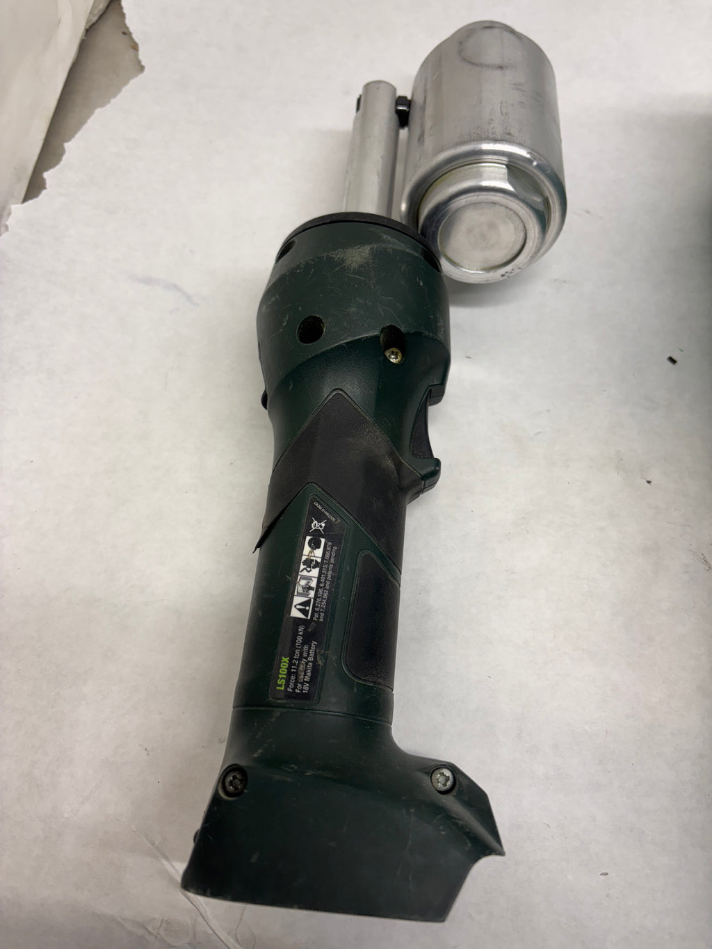 USED GREENLEE LS100X INTELLI-PUNCH 11-TON BATTERY-HYDRAULIC KNOCKOUT PUNCH KIT WITH SLUG-BUSTER