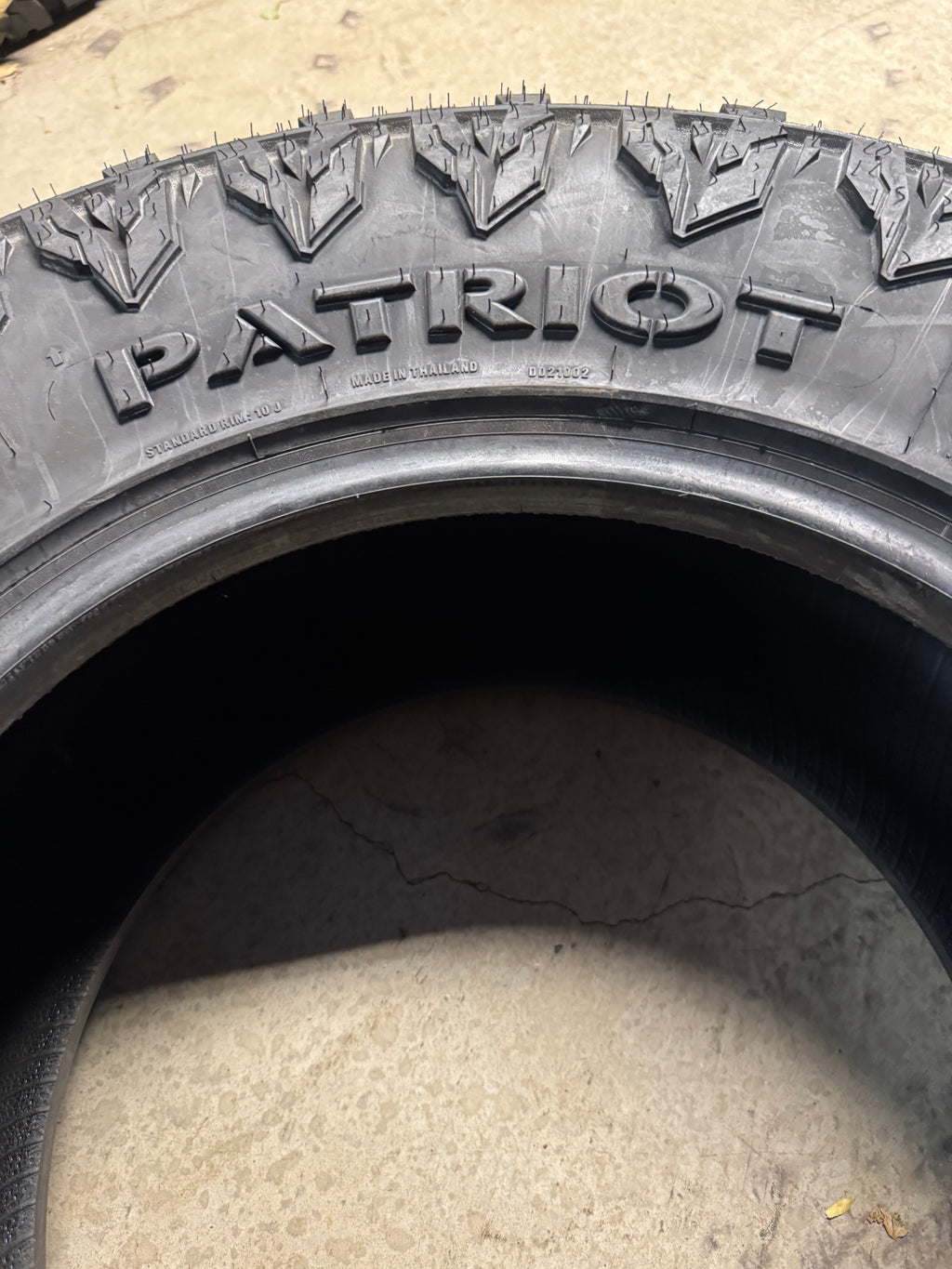 NOS PATRIOT RUGGED TERRAIN BSW LT 33 12.5 18 122Q 12PLY TIRE PASYTH0080