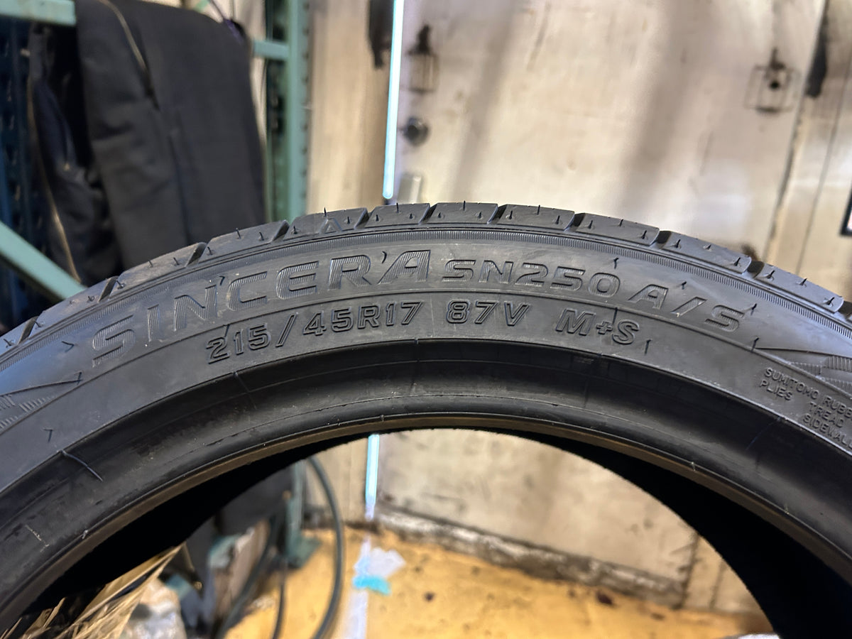 FALKEN SINCERA SN250 A/S BSW P 215 45 17 87V  ALL SEASON TIRE 28296783