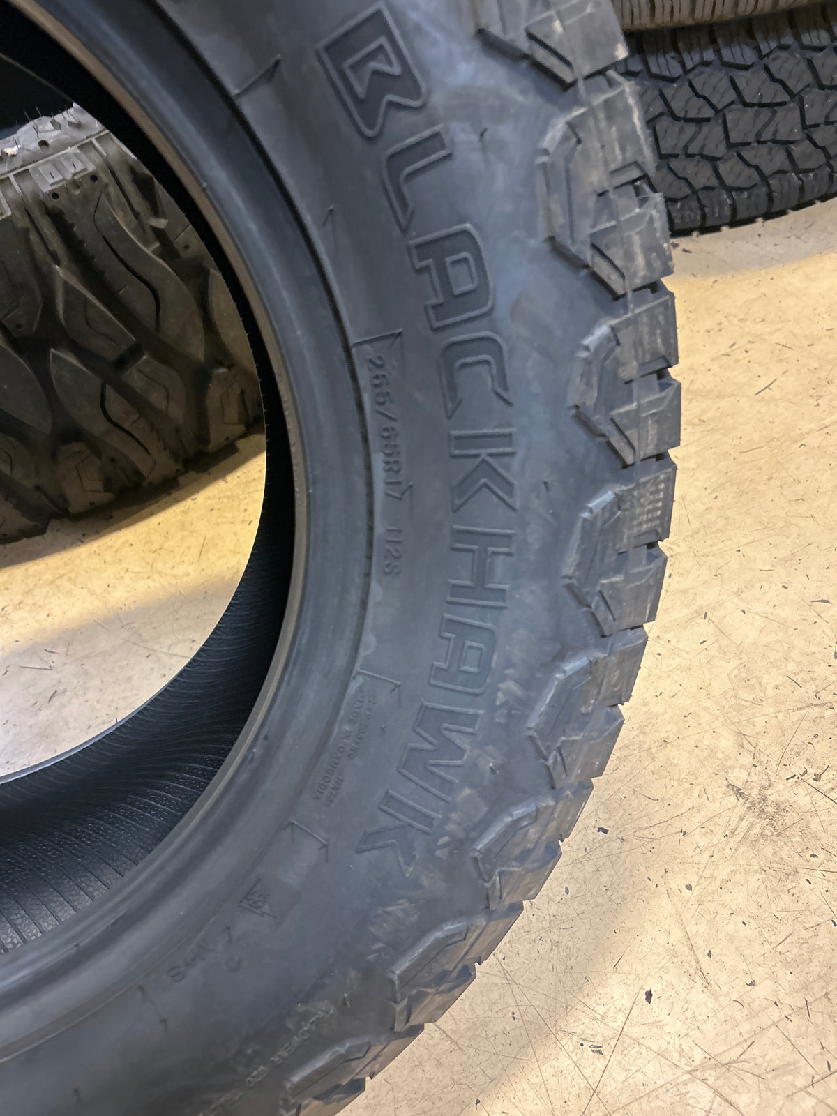 BLACKHAWK RIDGECRAWLER A/T BSW P 265 65 17 112S ALL TERRAIN TIRE 4120863
