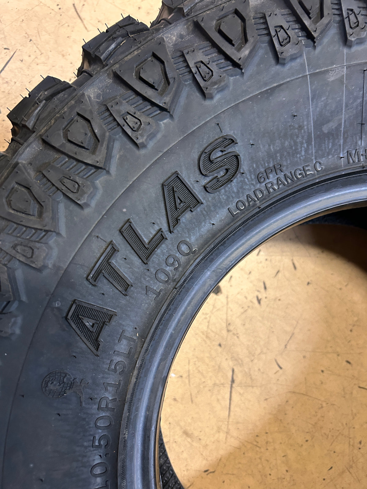 ATLAS PARALLER M/T BSW LT 31 10.5 15 109Q 6PLY MUD TIRE 221025129