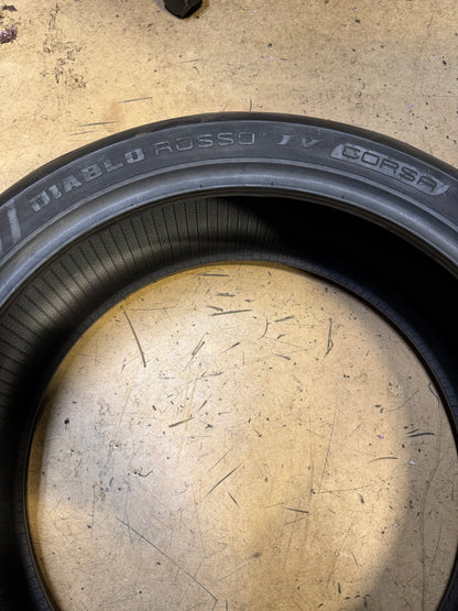 PIRELLI DIABLO ROSSO IV CORSA BSW 190 55 17 75W REAR MOTORCYCLE TIRE TIRE 3978100