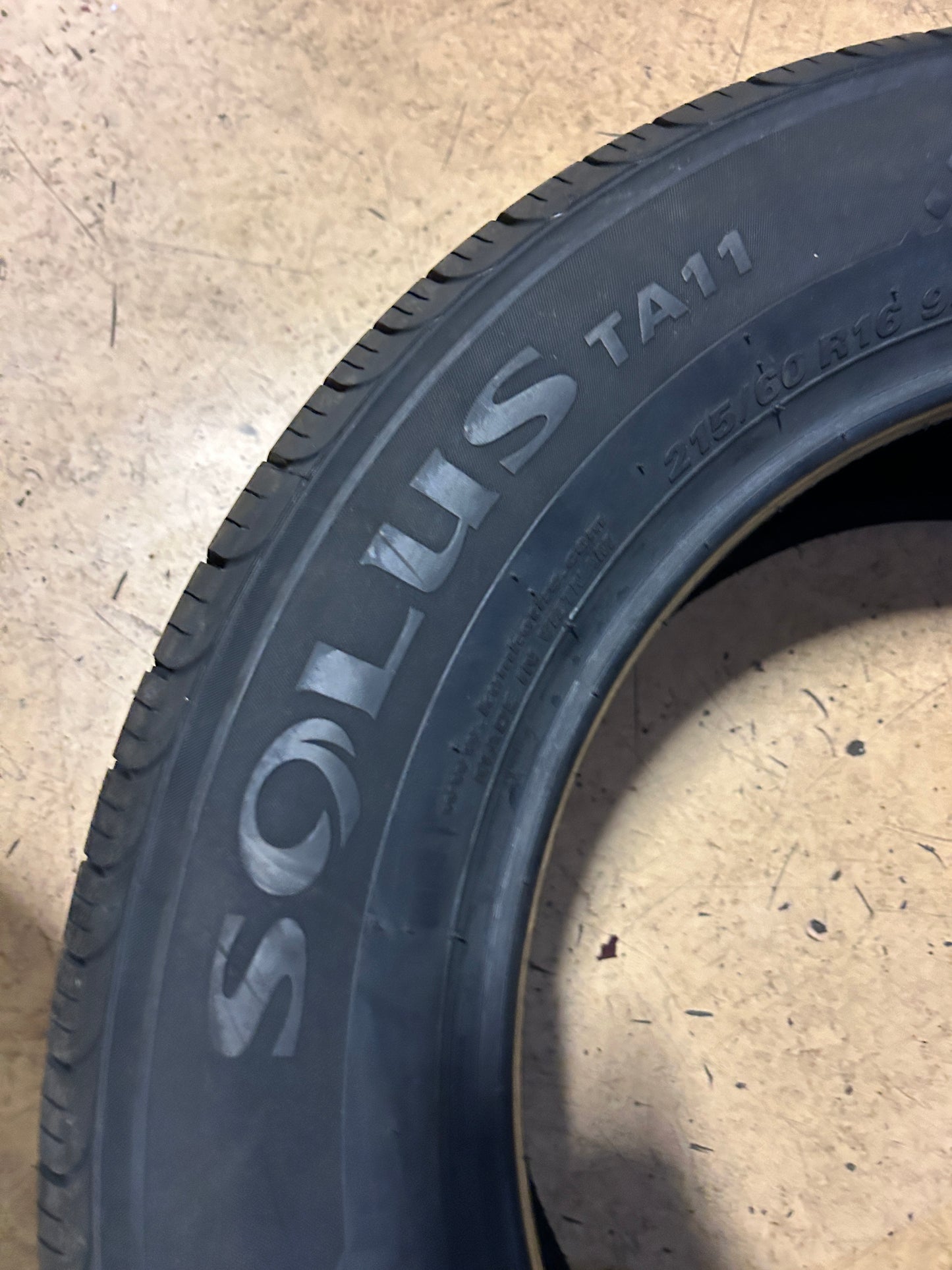 2 KUMHO SOLUS TA11 BSW P 215 60 16 95V ALL SEASON TIRE 2361873