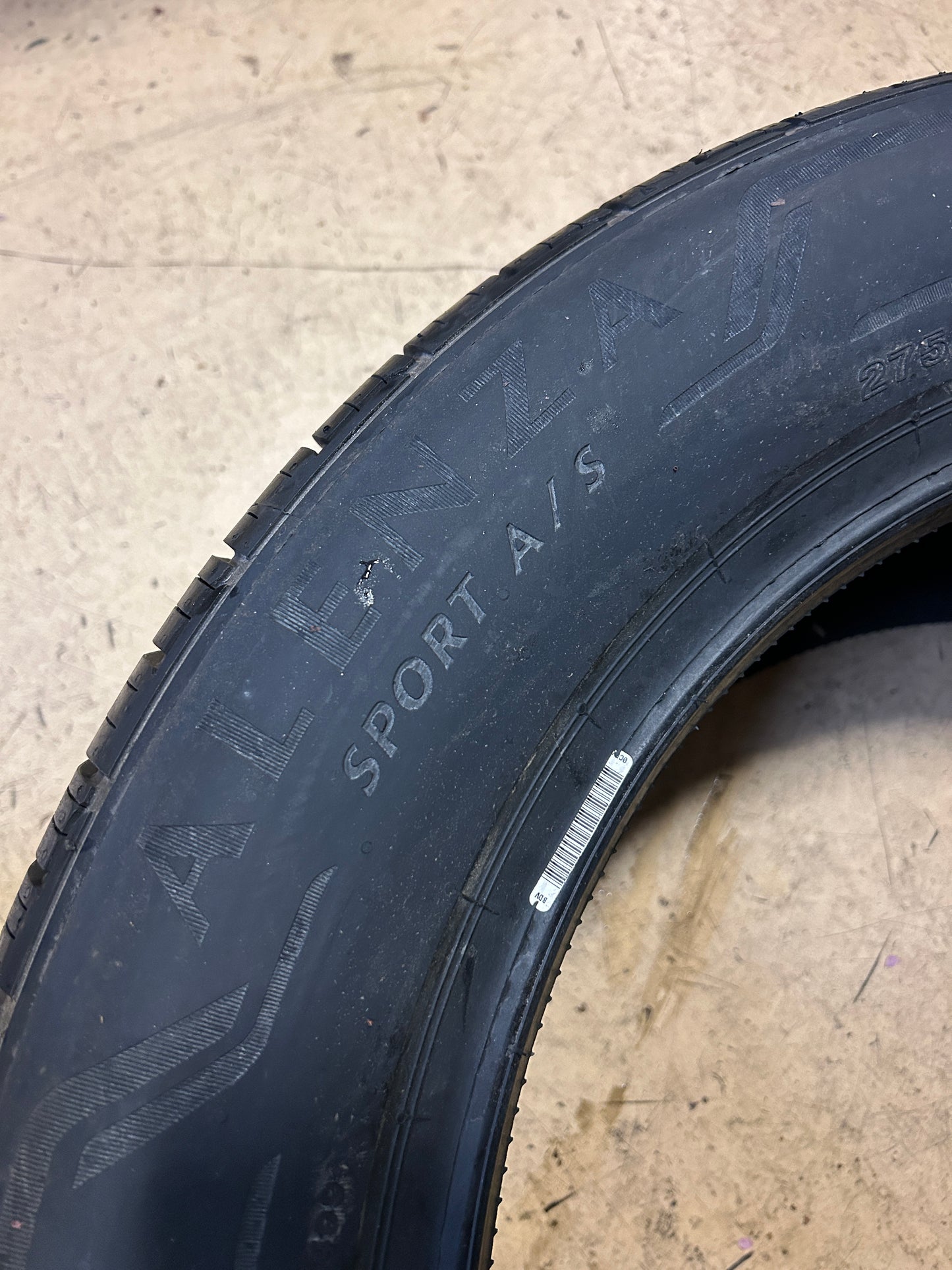 BRIDGESTONE ALENZA SPORT A/S BSW P 275 50 19 112V XL UHP TIRE 012058