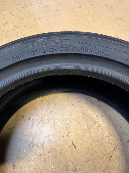 4 COOPER COBRA INSTINCT BSW P 215 45 17 91W XL ALL SEASON TIRE 160110025