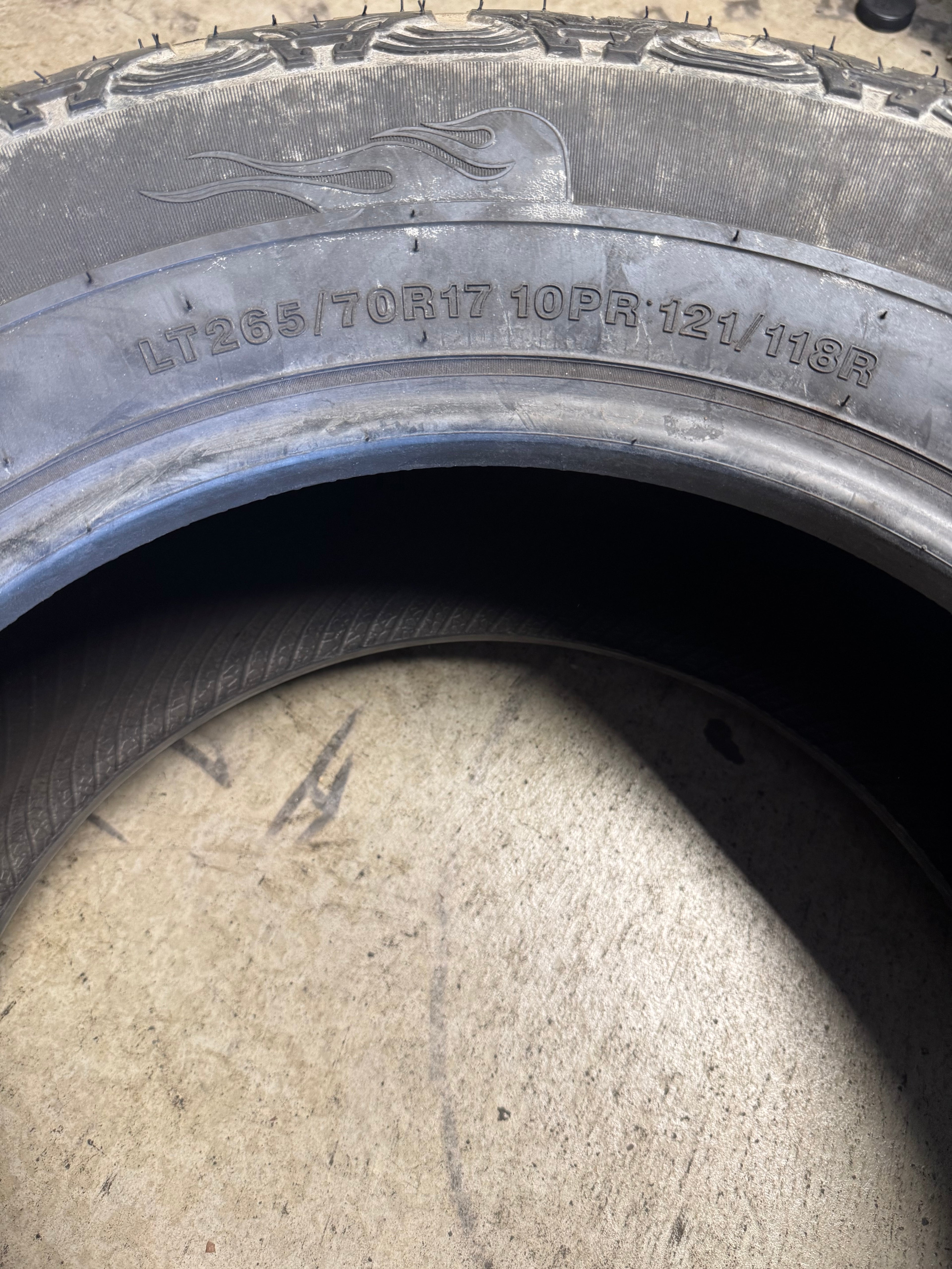 NOS TRI-ACE PIONEER A/T 3 BSW P 265 60 17 121/118R 10PLY ALL TERRAIN TIRE 1100026029