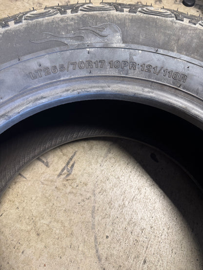 NOS TRI-ACE PIONEER A/T 3 BSW P 265 60 17 121/118R 10PLY ALL TERRAIN TIRE 1100026029