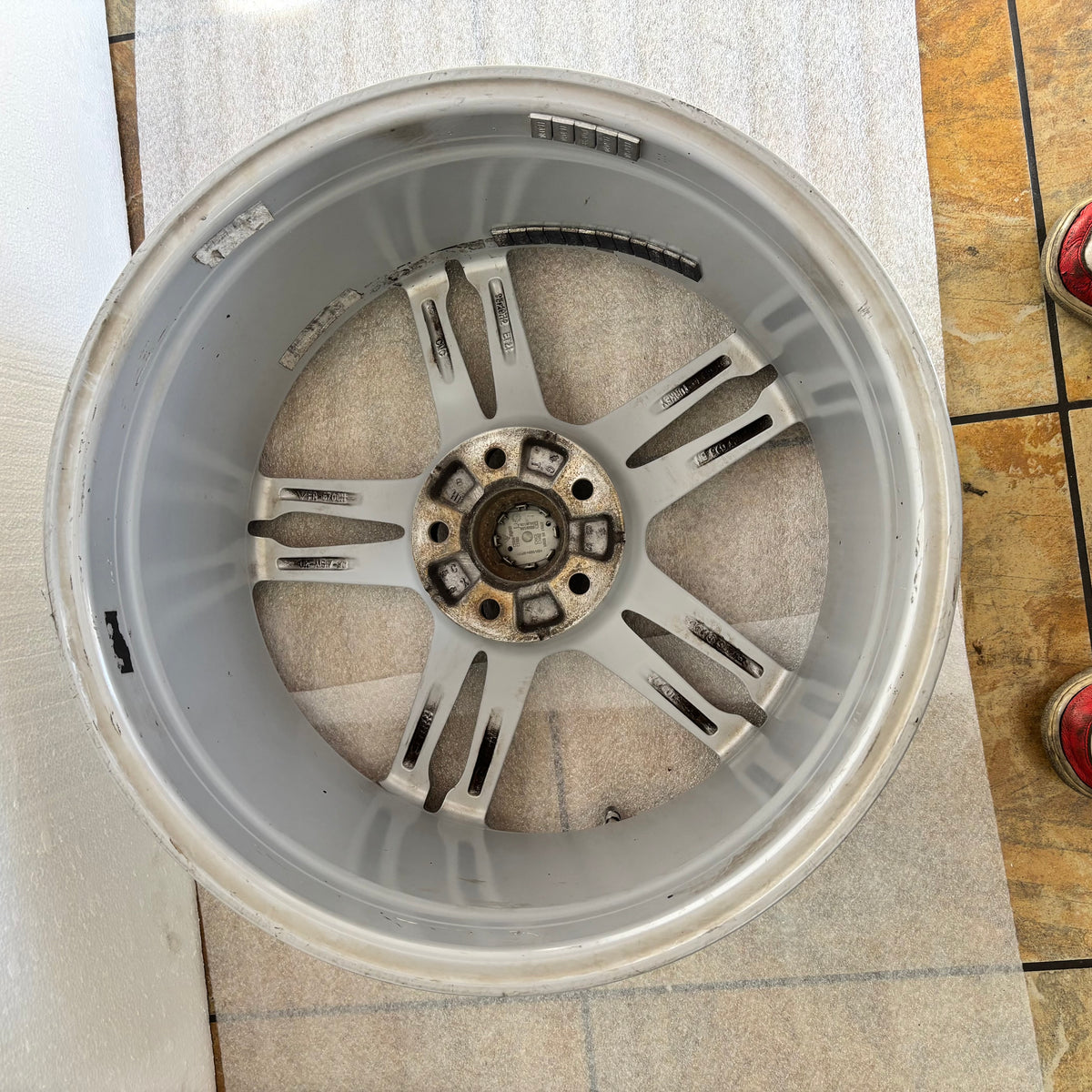4 GENUINE PORSCHE MACAN 15-19 9X19 8X19 SILVER WHEEL SET 95B601025BN 95B601025BM