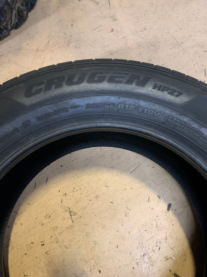 2 KUMHO CRUGEN HP27 BSW P 235 65 18 110V XL ALL SEASON TIRE 2346363