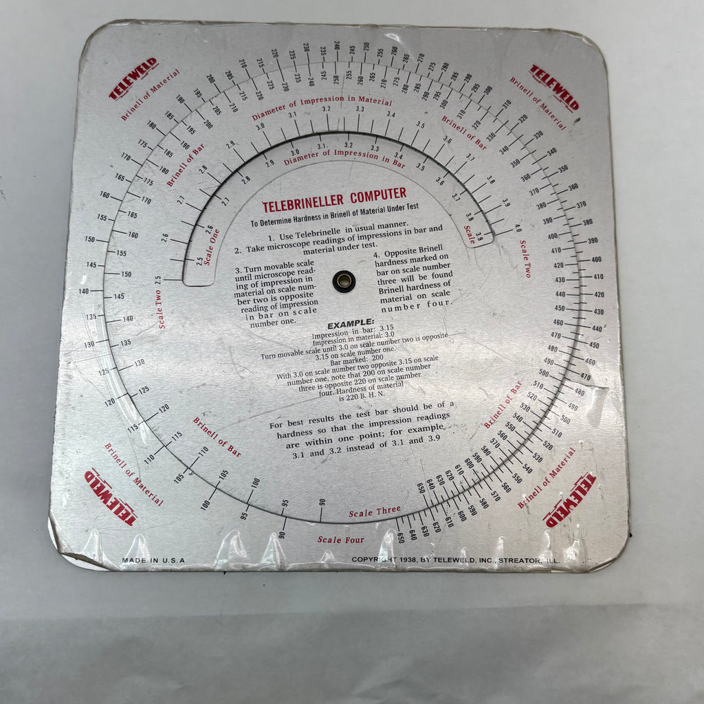 TELEWELD TELEBRINELLER COMPLETE SET