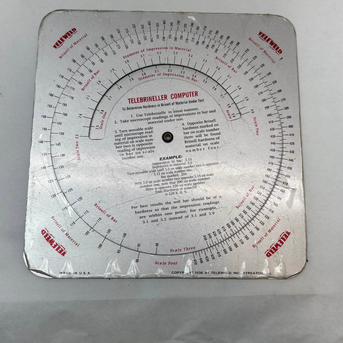 TELEWELD TELEBRINELLER COMPLETE SET