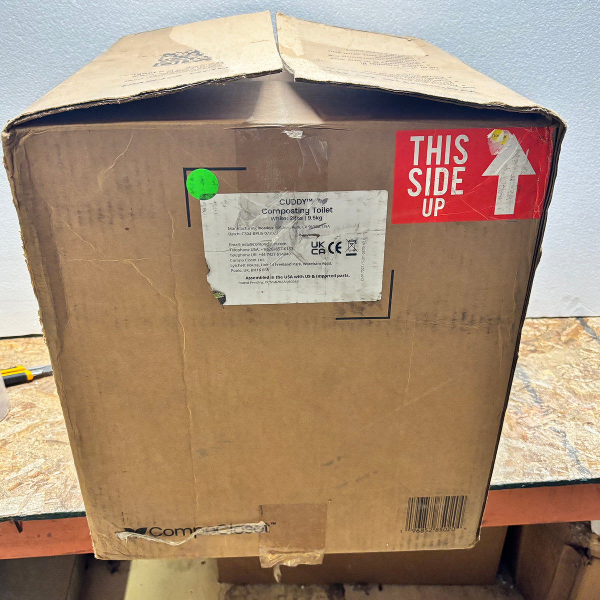 CUDDY COMPOSTING TOILET 3.9 GAL CAPACITY