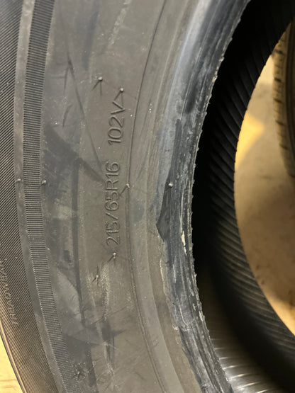 NOS HANKOOK KINERGY 4S2 BSW P 215 65 16 102V XL ALL WEATHER TIRE 1026945