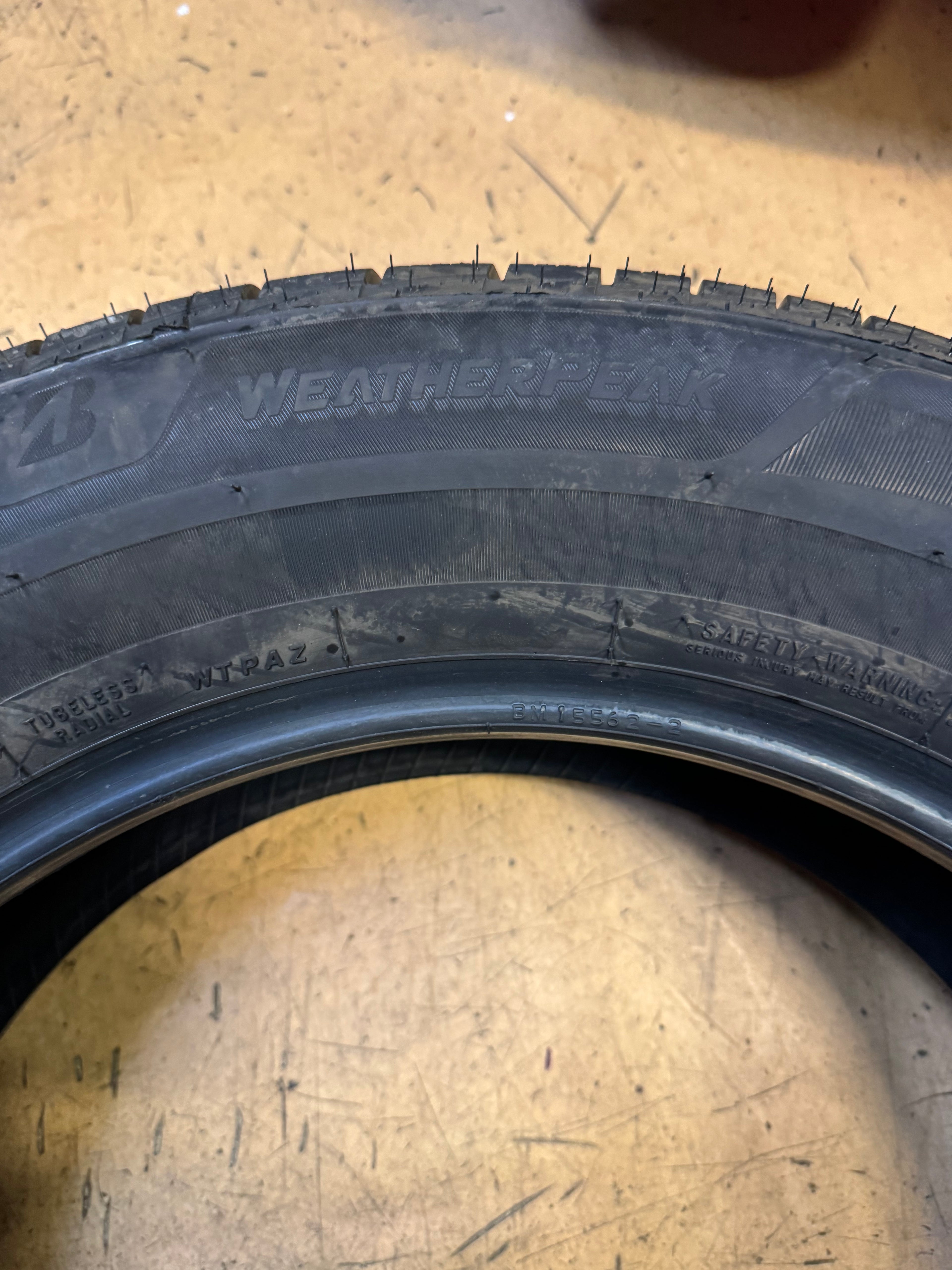 BRIDGESTONE WEATHERPEAK BSW P 245 60 18 105H ALL WEATHER TIRE 009659