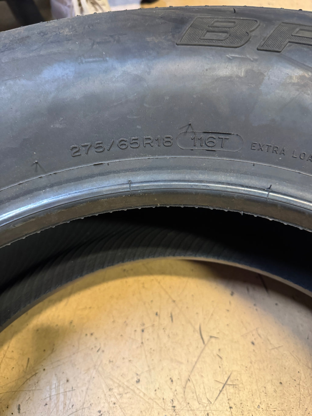 2 BFGOODRICH ELITE FORCE T/A BSW P 275 65 18 116T ALL SEASON TIRE 32491