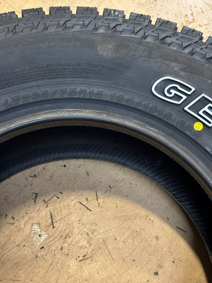YOKOHAMA GEOLANDAR A/T G015 RWL LT 235 75 15 104/101S LRC 6PLY ALL TERRAIN TIRE 110101510
