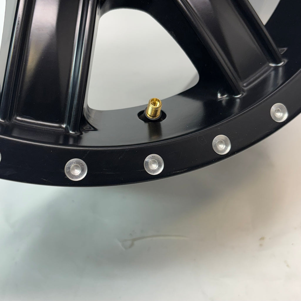 2 TUSK TD671B CASCADE MATTE BLACK WHEELS 4X4.5 14X7 ET30