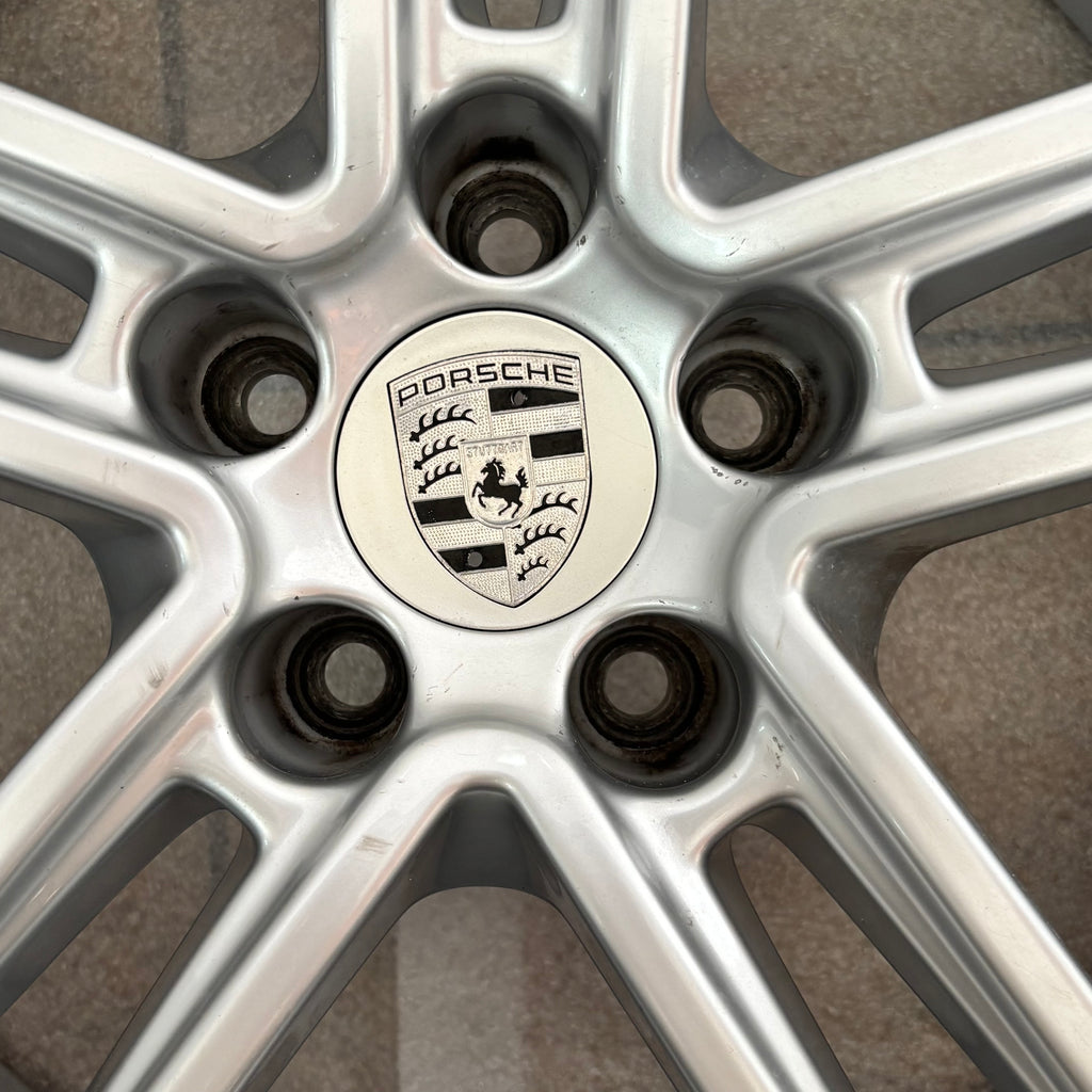 4 GENUINE PORSCHE MACAN 15-19 9X19 8X19 SILVER WHEEL SET 95B601025BN 95B601025BM